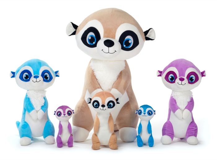 (Mis 7) SURICATO Peluche 66 cm 3ass…x6